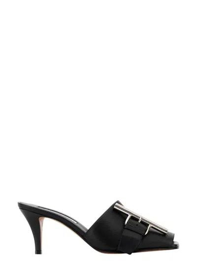 ALEXANDER MCQUEEN WOMEN'S LEATHER MULES
