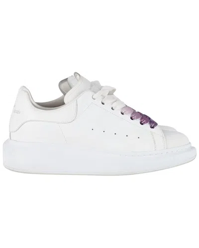 Alexander Mcqueen Women's Leather Oversized Sneaker (authentic Pre-loved) In White