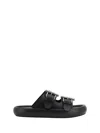 Alexander Mcqueen Women Leather Sandals In Multicolor