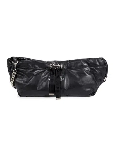 Alexander Mcqueen Women's Leather Shoulder Bag In Black