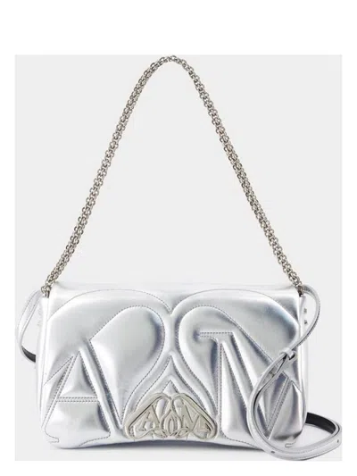 ALEXANDER MCQUEEN WOMEN'S LEATHER SMALL SEAL SHOULDER BAG