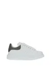 Alexander Mcqueen Platform Leather Sneakers Press-studded Logo In White