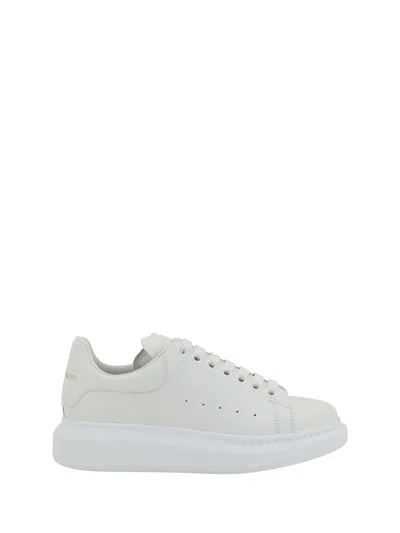 Alexander Mcqueen Women Leather Sneakers In White