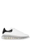 Alexander Mcqueen Suede-trimmed Leather Exaggerated-sole Sneakers