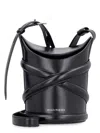 Alexander Mcqueen Black Leather The Curve Bucket Bag