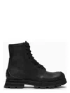 Alexander Mcqueen Women's Leather Wander Ankle Boots