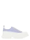 Alexander Mcqueen Light Purple Leather Tread Slick Sneakers