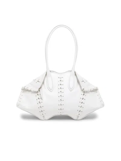 Alexander Mcqueen Women's Manta Corset-inspired Leather Shoulder Bag In Multi