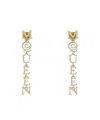 Alexander Mcqueen Logo Earrings In Gold