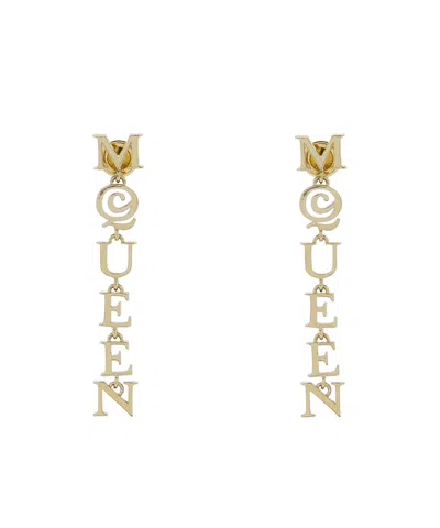 ALEXANDER MCQUEEN ALEXANDER MCQUEEN LOGO PENDANT EARRINGS
