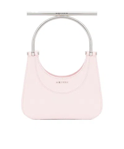 Alexander Mcqueen Women's Mcqueen Mini T-bar Bag In Light Pink