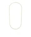 Alexander Mcqueen Necklace With Logo-lettering And Crystal In Gold