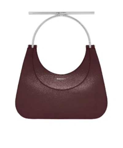 Alexander Mcqueen Women's Mcqueen T-bar Bag In Oxblood In Red