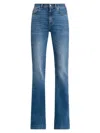 Alexander Mcqueen Women's Mid-rise Stretch Boot-cut Jeans In Medium Wash