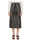 Alexander Mcqueen Alexander Mc Queen Midi Skirt In Black