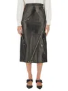 Alexander Mcqueen Alexander Mc Queen Midi Skirt In Black