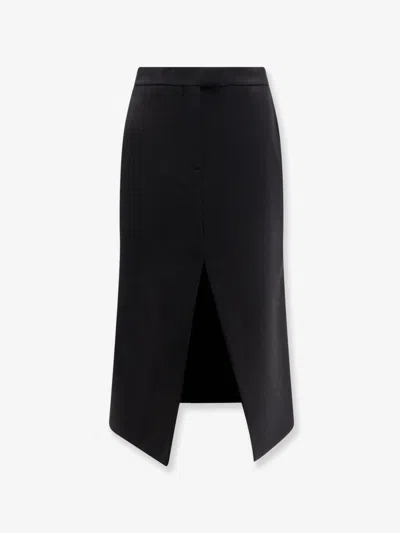 ALEXANDER MCQUEEN ALEXANDER MCQUEEN WOMEN MIDI WOOL SKIRT