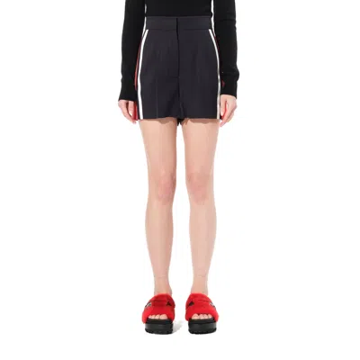 Alexander Mcqueen Women's Military Shorts In Blue/red