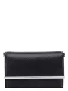 Alexander Mcqueen Mini Rectangular Cross-bar Clutch Bag In Black
