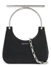 Alexander Mcqueen Women's Mini Cross Bar Purse In Black