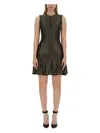 Alexander Mcqueen Women's Mini Dress In Black