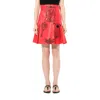 Alexander Mcqueen Women's Mini Skirt In Red/black