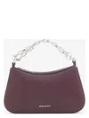 Alexander Mcqueen Mini T-bar Leather Shoulder Bag In Cranberrys