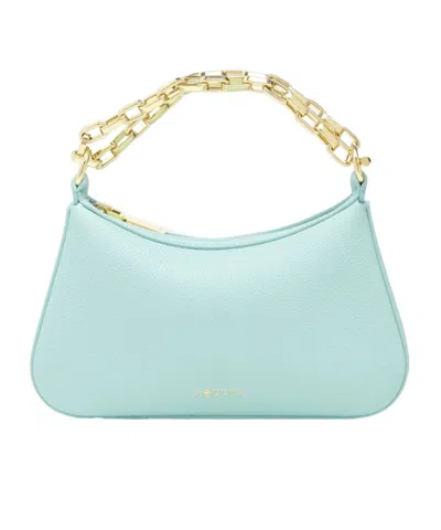 Alexander Mcqueen Women's Mini T-bar Pouch In Mint In Blue