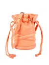 Alexander Mcqueen Mcqueen Women's Mini The Curve Leather Bucket Bag In Peach