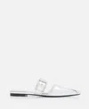 Alexander Mcqueen Women Mirror Pointed Open Back Sandals In Multi