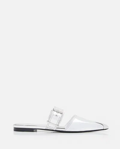Alexander Mcqueen Women Mirror Pointed Open Back Sandals In Multi
