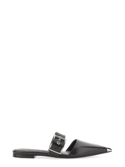 Alexander Mcqueen Women Mule Punk In Black