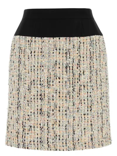 ALEXANDER MCQUEEN WOMEN'S MULTICOLOR BOUCLE SKIRT | SIZE IT 40 | 779004QEAE7 COLOR 9101