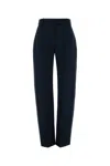 Alexander Mcqueen Navy Blue Wool Pant In Blue