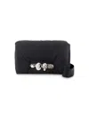 Alexander Mcqueen New Knuckle Bum Crossbody -  - Nylon - Black In Black