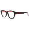 Alexander Mcqueen Women's Am0306o 52mm Optical Frames In Black
