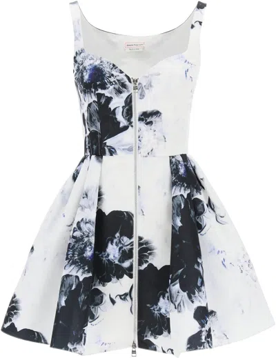 Alexander Mcqueen Mini Dress In White