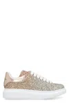 Alexander Mcqueen Oversized Glitter Chunky Sneakers In Gold