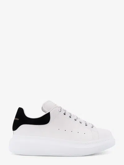 Alexander Mcqueen Black And White Low Top Sneakers With Logo Lettering On The Tongue And Contrasting Heel With Logo Le In Neutral