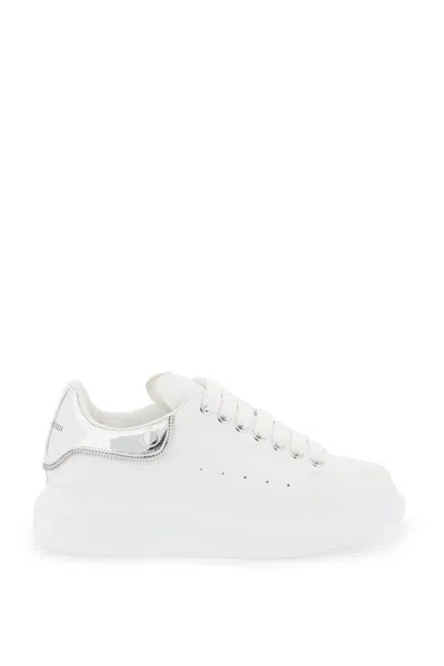 Alexander Mcqueen Women's Oversized Leather Sneakers With Removable Insole And Mirrored Details In Multicolor