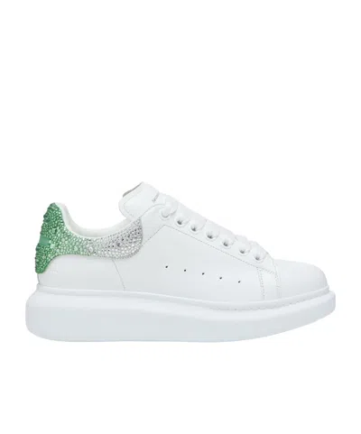 Alexander Mcqueen Women's Oversized Sneaker In White/green