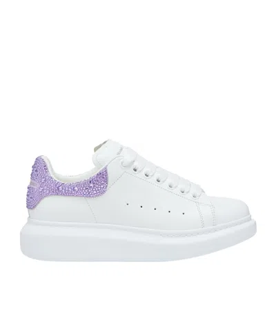 Alexander Mcqueen Leather Oversized Sneakers In White