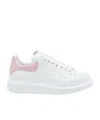 Alexander Mcqueen Oversized Snakeskin-embossed Leather Sneakers In White