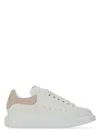 Alexander Mcqueen Oversized Leather Sneakers With Chunky Sole And Logo Detail In White