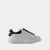 Alexander Mcqueen Spike Stud Leather Sneakers In White