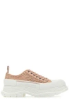 Alexander Mcqueen Perforated Chunky Sole Sneakers In Rogoofwhi