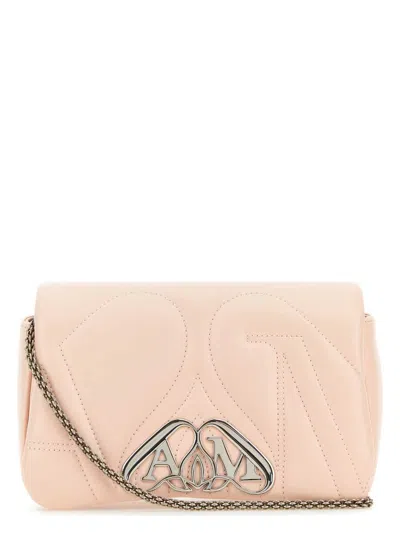 ALEXANDER MCQUEEN WOMEN'S PASTEL LEATHER MINI SEAL CLUTCH