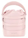 Alexander Mcqueen Women Pastel Pink Leather The Rise Bucket Bag