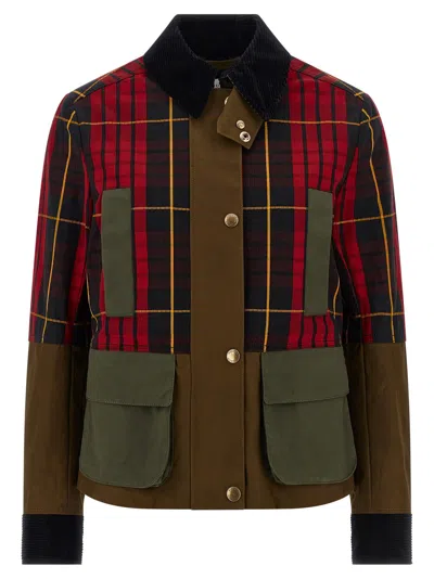 Alexander Mcqueen Mcqueen Deconstructed Tartan Ripstop Jacket In Multi