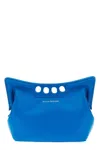 Alexander Mcqueen Light Blue Peak Mini Shoulder Bag In Blue